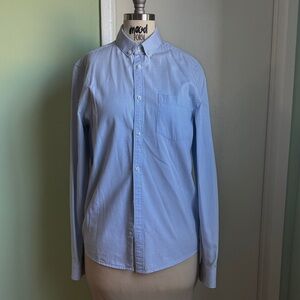 H&M Men’s Light Blue Casual Button Down Shirt Size Small